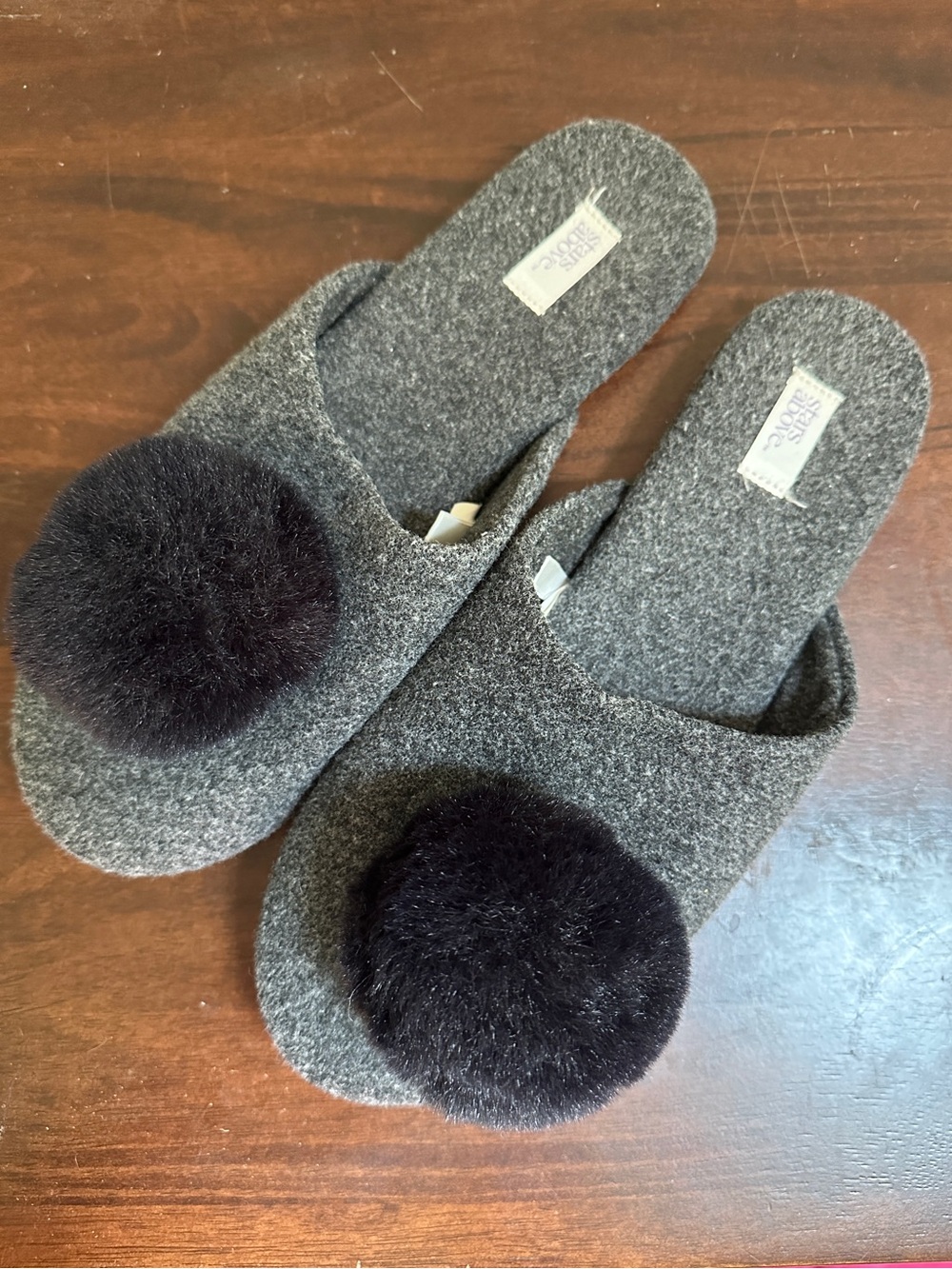 Stars Above Pom-Pom Slide Slippers